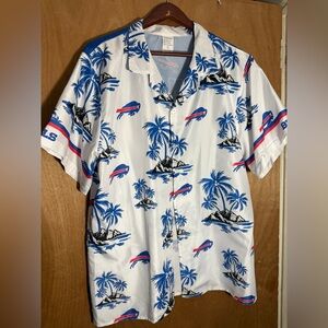 New Buffalo Bills Island Print Shirt - button down casual shirt.